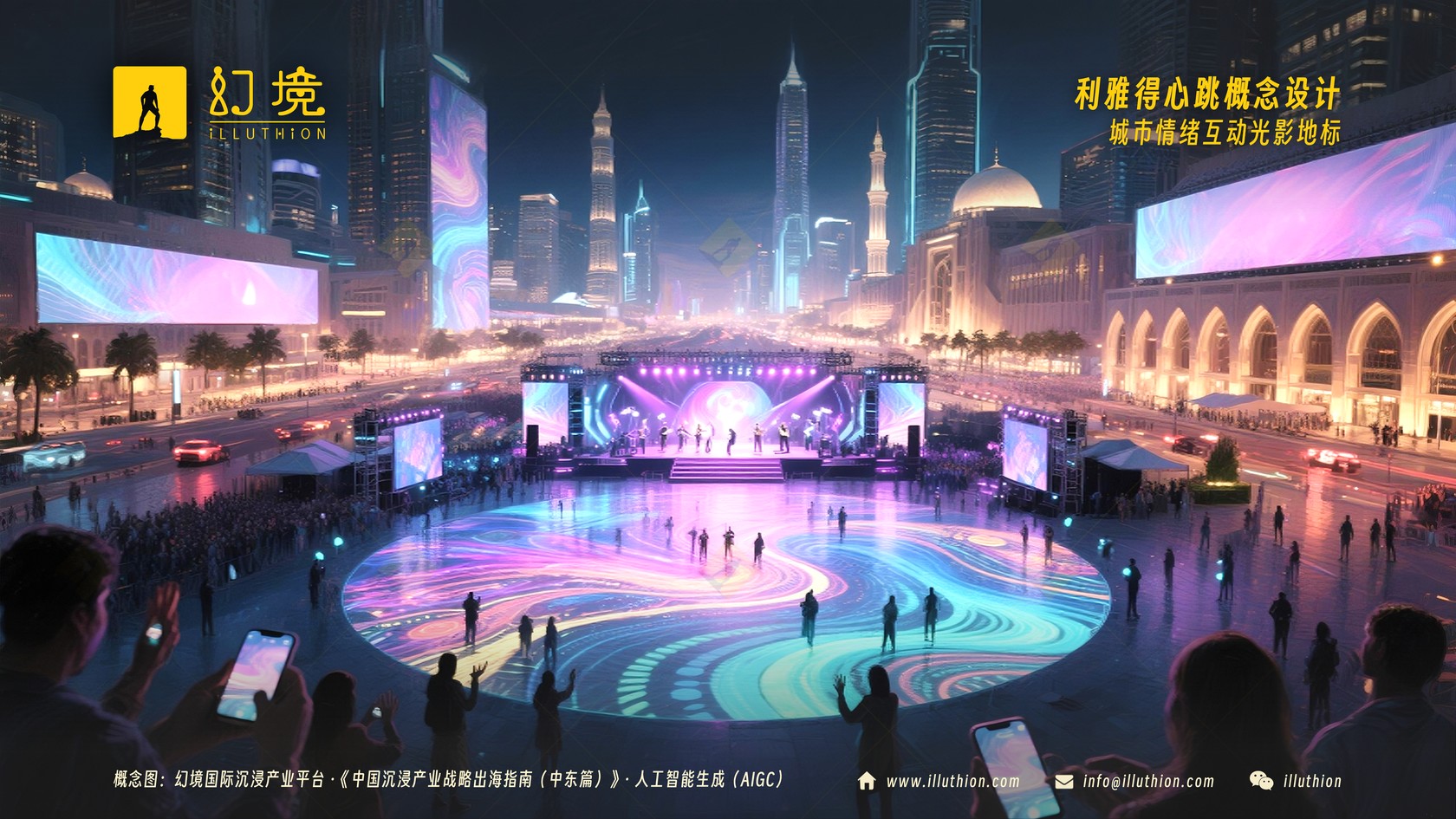 幻境国际构想之利雅得心跳:城市情绪互动光影地标