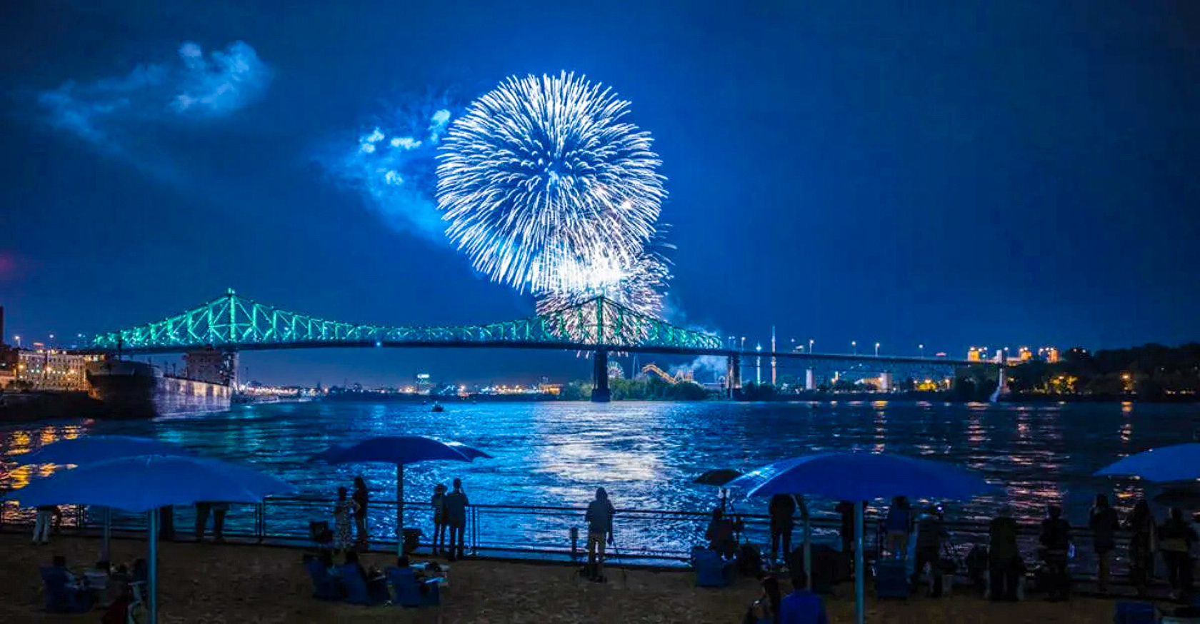 蒙特利尔城市夜景